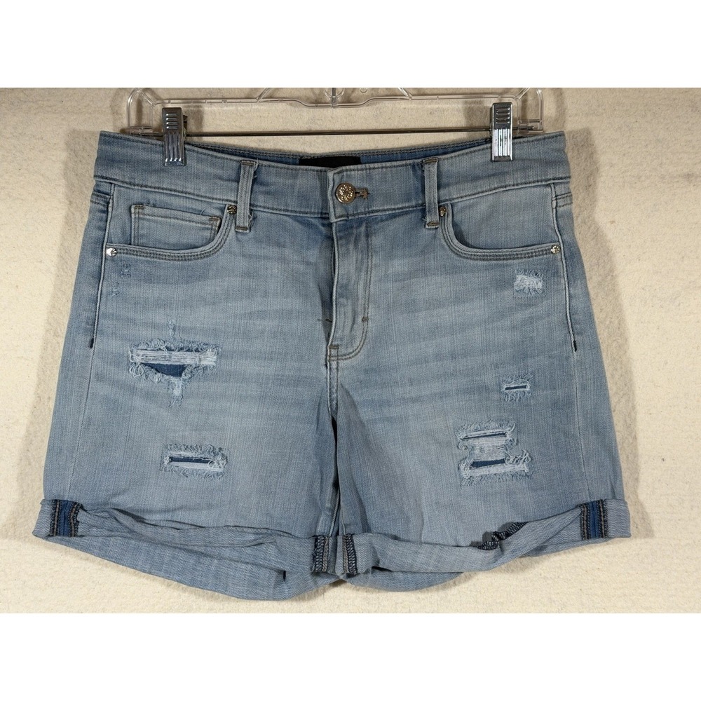 White House Black Market Denim Shorts Womens 30 Distressed Y2K Festival Coquette
